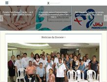 Tablet Screenshot of diocesedetaubate.org.br